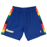 Mitchell & Ness NBA Swingman Shorts - Men's - Blue / Multicolor
