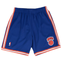 Mitchell & Ness NBA Swingman Shorts - Men's - Blue / Orange