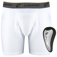 Champro Compression Boxer Short w/Cup - Men's - White