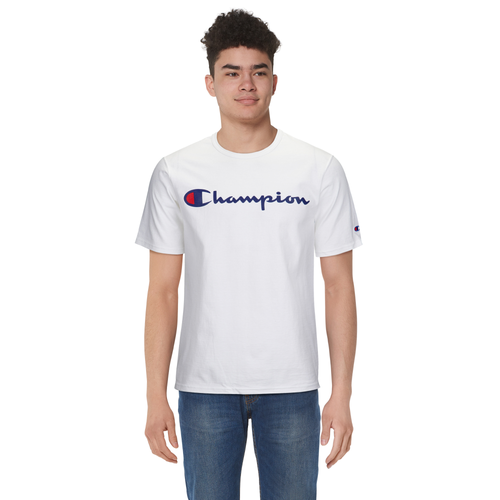 Champion Graphic Short Sleeve T-Shirt - Men's - Casual - Clothing - White