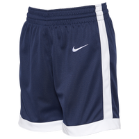 Nike Team Dri-FIT National Shorts - Girls' Grade School - Navy / White