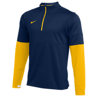 Nike Team Authentic Therma 1/2 Zip Top - Men's - Navy / Yellow