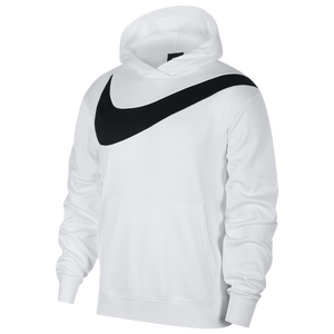 nike therma hoodie white