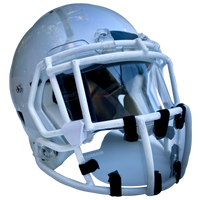 Cage Mask Clear Football Helmet Mask 3" Standard - Adult - Blue