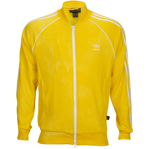 adidas track top yellow