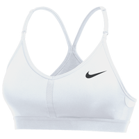 Nike Team Authentic Indy V-Neck Bra - Women's - White