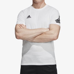 Adidas Tango Logo S S T Shirt Men S Soccer Clothing White