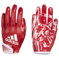 adidas AdiZero 12 Receiver Gloves - Adult - Red