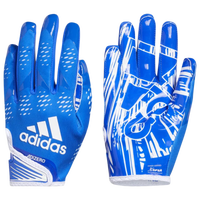 adidas AdiZero 12 Receiver Gloves - Adult - Blue