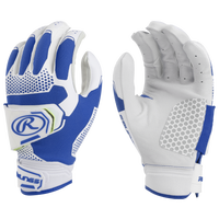 Rawlings Workhorse Pro Fastpitch Batting Gloves - Women's - White / Blue