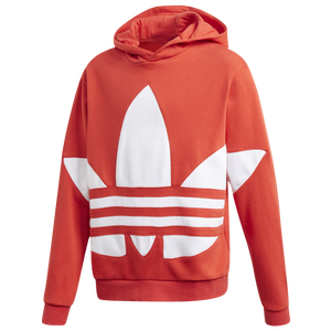 adidas originals trefoil hoodie red