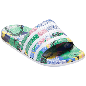 adidas adilette slides women's white