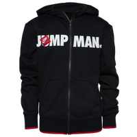 Jordan Jumpman Full-Zip Hoodie - Boys' Grade School - Black