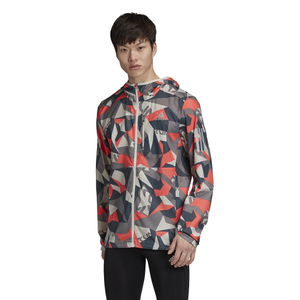 own the run graphic wind jacket