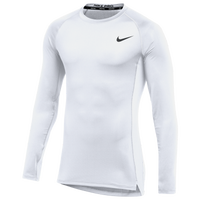 Nike Team Pro L/S Compression Top - Men's - White