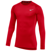 Nike Team Pro L/S Compression Top - Men's - Red