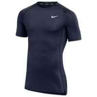 Nike Team Pro S/S Compression Top - Men's - Navy