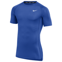 Nike Team Pro S/S Compression Top - Men's - Blue