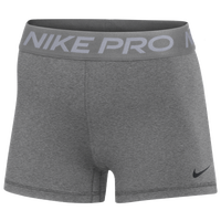 Nike Team Pro 3" Shorts - Women's - Grey