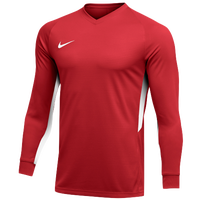 Nike Team Dry Tiempo Premier L/S Jersey - Men's - Red / White