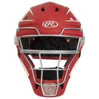 Rawlings Velo 2.0 Two Tone Catchers Helmet - Adult - Red
