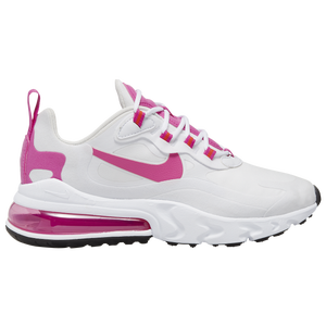 Nike Air Max 270 React Women S Casual Shoes White Fire Pink Team Orange