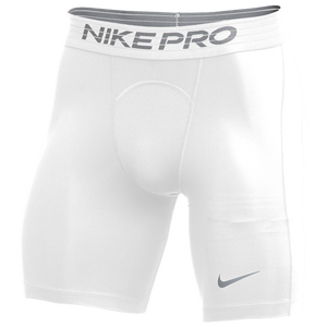 Nike Team Pro Shorts - Men's - White/Cool Grey