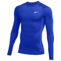 Nike Team Pro L/S Compression Top - Men's - Blue