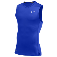 Nike Team Pro S/L Compression Top - Men's - Blue / Blue