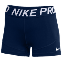 Nike Team Pro 3" Shorts - Women's - Navy