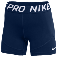 Nike Team Pro 5" Shorts - Women's - Navy / Navy