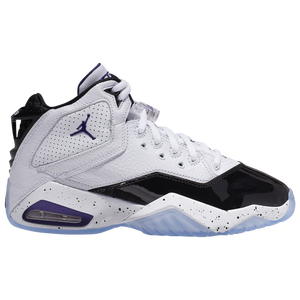 purple jordans grade school