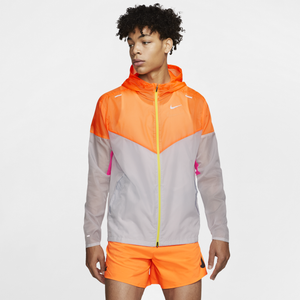 orange and white nike windbreaker