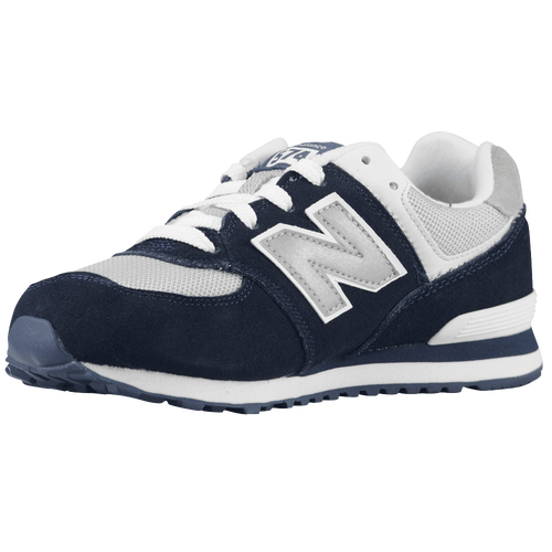 New Balance 574 - Boys' Grade School - Running - Shoes - Navy/White