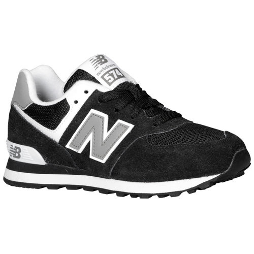 New Balance 574 - Boys' Preschool - Casual - Shoes - Black/White