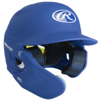 Rawlings Mach Junior LHB Adjustable Batting Helmet - Youth - Blue