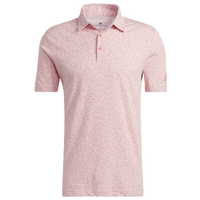 adidas Abstract Print Golf Polo - Men's - Pink