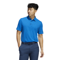 adidas Abstract Print Golf Polo - Men's - Blue