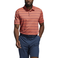 adidas Heather Snap Golf Polo - Men's - Orange