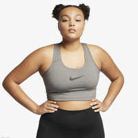 Nike Plus Size Swoosh Bra - Women's - Grey