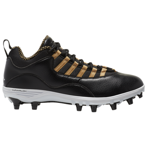 black and gold jordan cleats