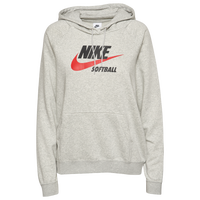 Nike Club Fleece Futura Softball Hoodie - Women's - Grey