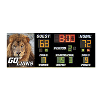 Bison Wall Mounted Basketball Scoreboard