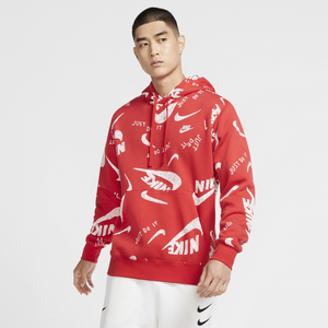 red and white nike hoodie