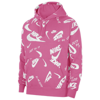 nike club aop logo hoodie
