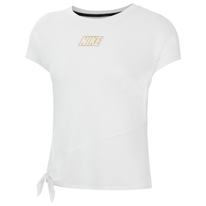 white and gold nike shirt womens