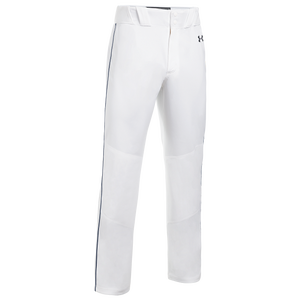 Under Armour Team Piped Icon Baseball Pants - Men's - White/Midnight Navy