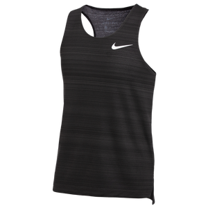 Nike Team Dry Miler Singlet  - Men's - Black/White