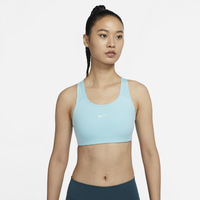 Nike Pro Swoosh Medium Pad Bra - Women's - Light Blue