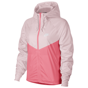 pink & white nike windbreaker